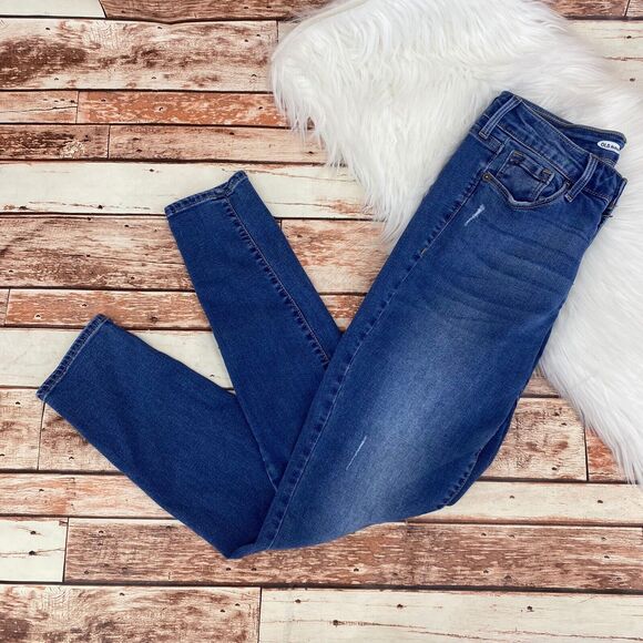 Old Navy Women's Rockstar Super Skinny Jeans Size 6 Stretch High Rise Zipper Fly - Picture 2 of 7